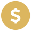 money-circle-icon-gold-solid